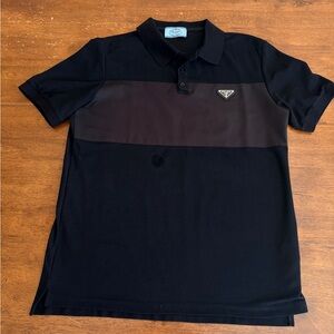 Prada Black Polo Shirt